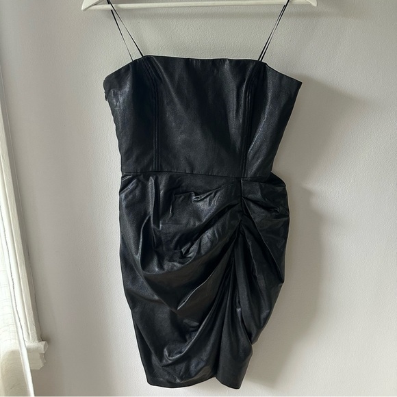 Amanda Uprichard Mohan Dress in Black - Picture 2 of 6